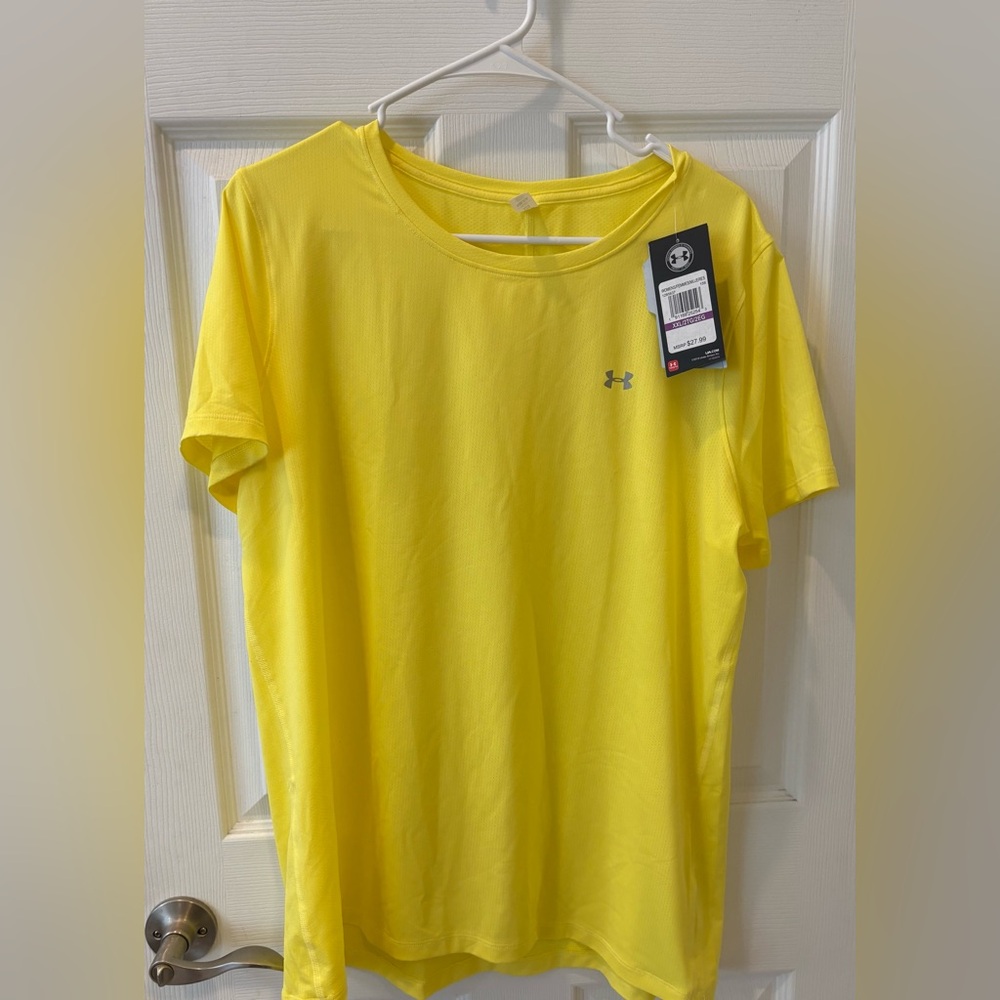 Under Armour Heat Gear‎  Bright Yellow Tee